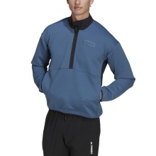 adidas Fleecepullover Terrex Utilitas Hike Half-Zip stahlblau Herren